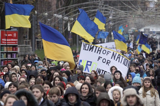 UKRAINE EU PROTESTS