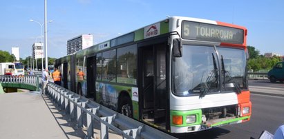 Pożar autobusu w Białymstoku. W środku było 50 osób