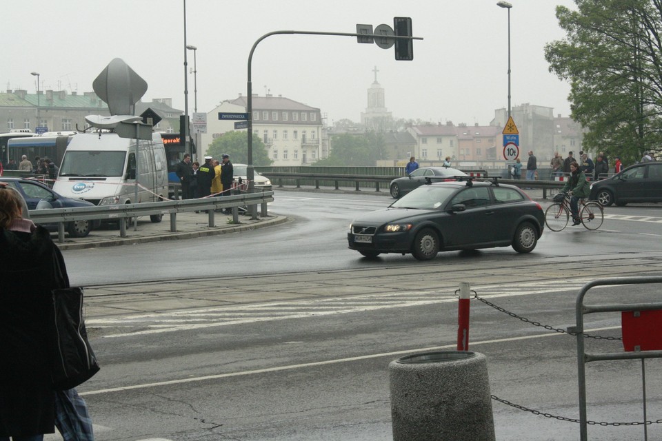 WISŁA KRAKÓW DĘBNICKI MOST POWÓDŹ