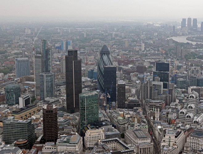 Centrum finansowe Londynu, który znalazł sie na 7. miejscu