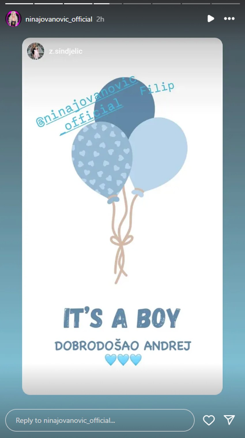 Pevačica Nina Jovanović dobila sina