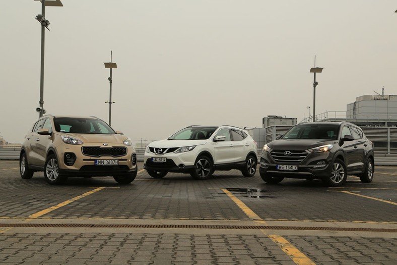 Kia Sportage kontra Nissan Qashqai i Hyundai Tucson