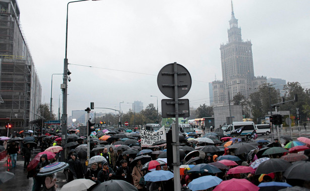 Czarny Protest w Warszawie