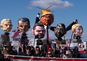 Protest Bez kraljeva u Vašingtonu 28. marta