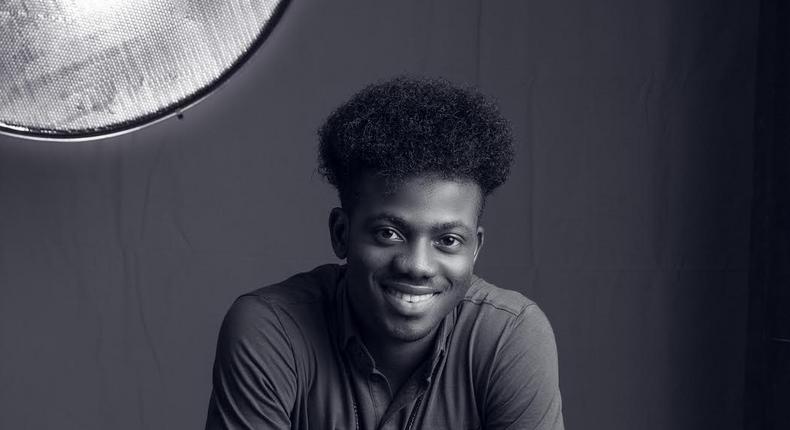 Sepia image of Korede Bello captured by Paul Ukonu Photography