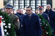 Premier Mateusz Morawiecki podczas obchodów Dnia Pamięci Żołnierzy Wyklętych