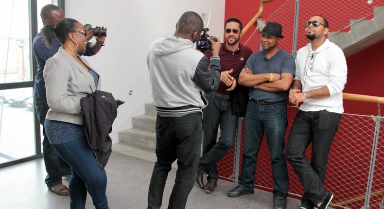 Majid Michel, Ramsey Nouah, Austin Chima arrive London for premiere