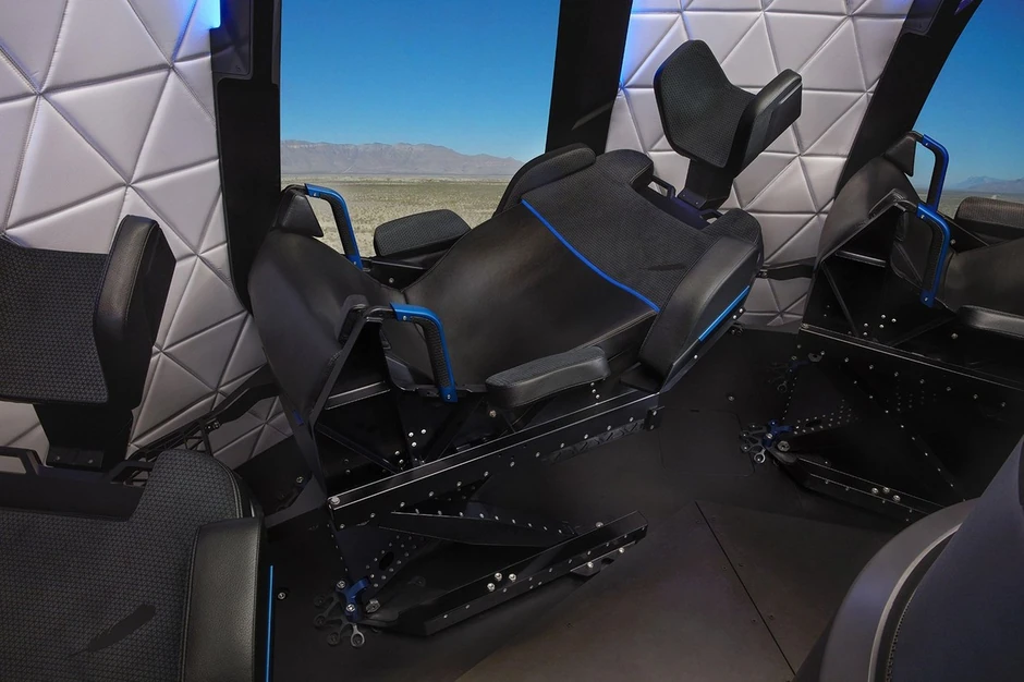 Unutrašnjost kapsule Nju Šepard