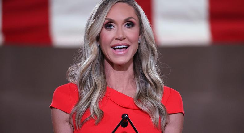 Lara Trump pre-records her address to the Republican National Convention on August 26, 2020.Chip Somodevilla/Getty Images