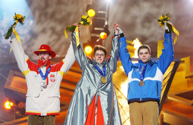 Medaliści konkursu na dużej skoczni podczas ZIO w Salt Lake City w 2002 roku