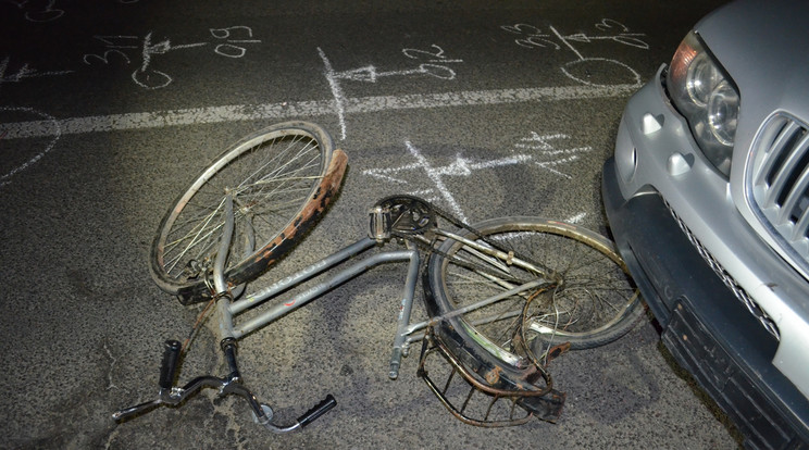 A kerékpáros belehalt sérüléseibe /Fotó: police.hu