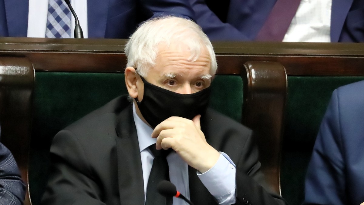 Jarosław Kaczyński w sejmie. 2.12.21