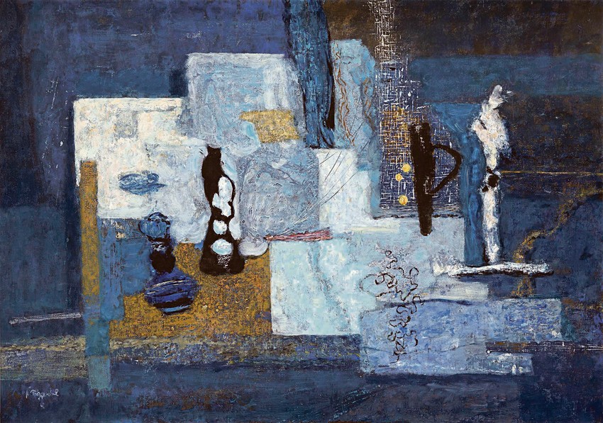 "Velika mrtva priroda (sa paravanom) u plavom" iz 1967.