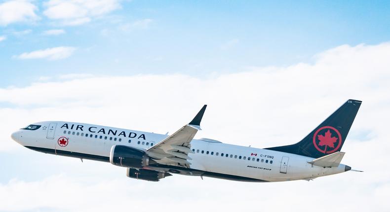 An Air Canada airplane.Getty Images