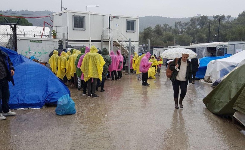 Obóz Moria na wyspie Lesbos