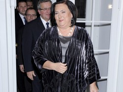 Metaliczny blask: supermodna Anna Komorowska na jubileuszu Trójki