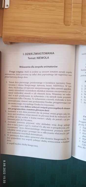 Strona podręcznika dla oazowiczów