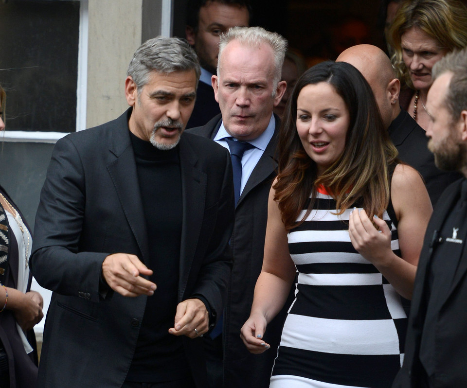 George Clooney na randce w Edynburgu