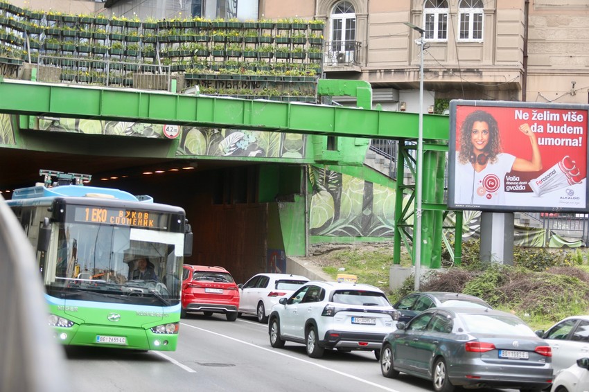Terazijski tunel gužva u saobraćaju