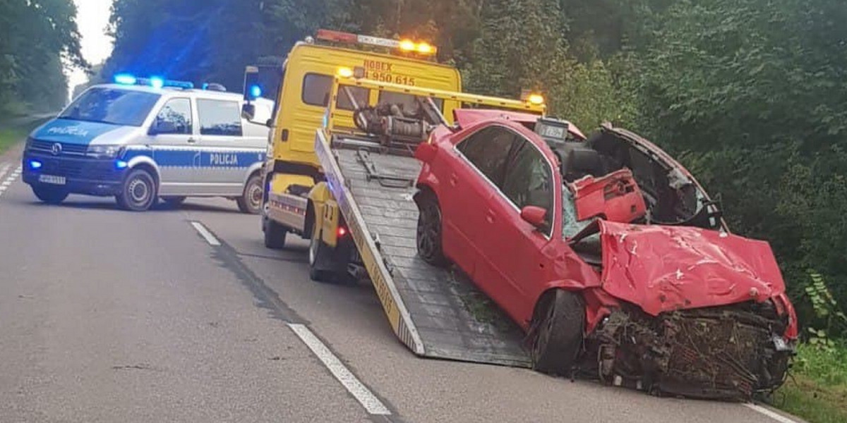 Śmiertelny wypadek pod Ciechanowem.