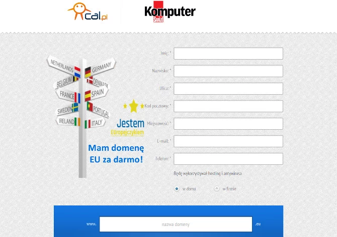 Tak wygląda formularz rejestracyjny. Jego uzupełnienie to kwestia maksymalnie kilku chwil.