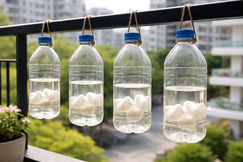 Kačenje flaša na balkon