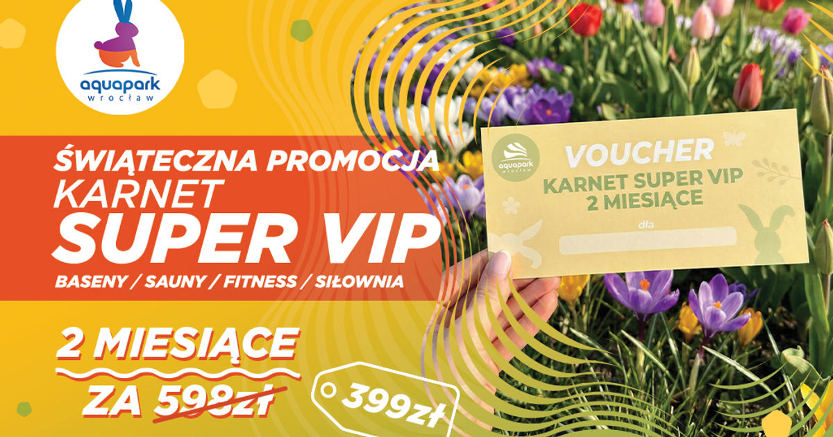 Świąteczna promocja na karnet Super VIP do Aquaparku Wrocław!