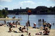 plaża wisła woda kapielisko zakaz pływania