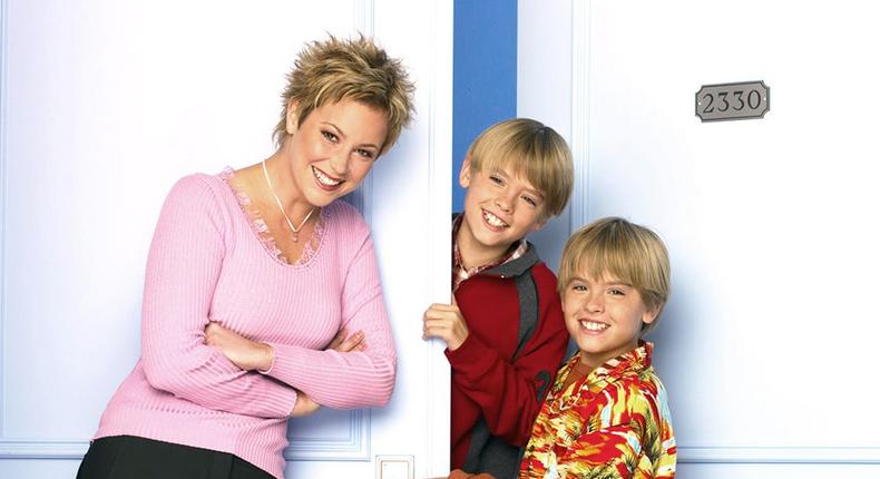 Kim Rhodes, Cole Sprouse, and Dylan Sprouse starred in The Suite Life of Zack & Cody.Disney Channel
