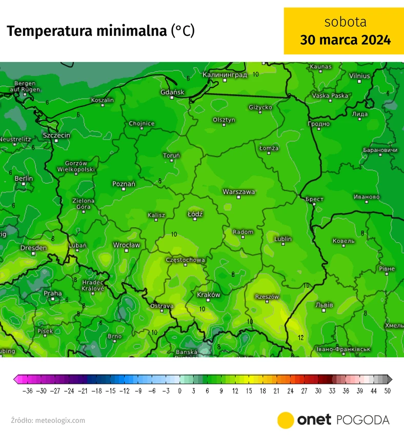 Noc będzie bardzo ciepła