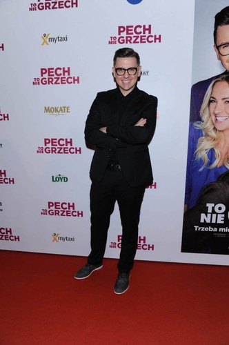 Krzysztof Czeczot na premierze filmu 'Pech to nie grzech' 17 grudnia 2018