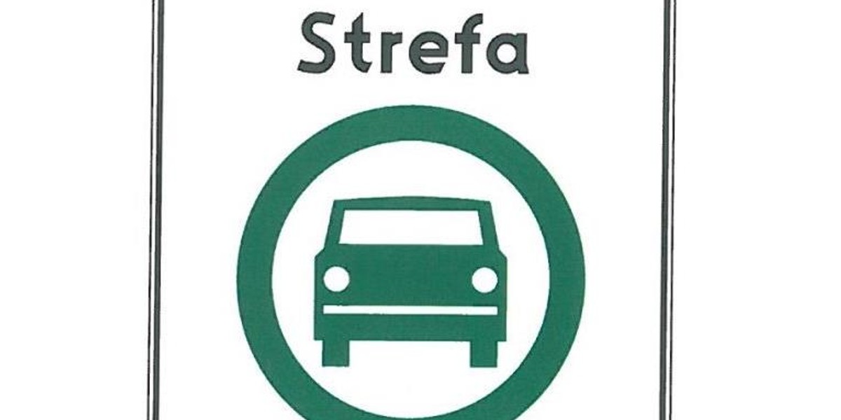 znak, znak drogowy, strefa czystego transportu, D54, D-54