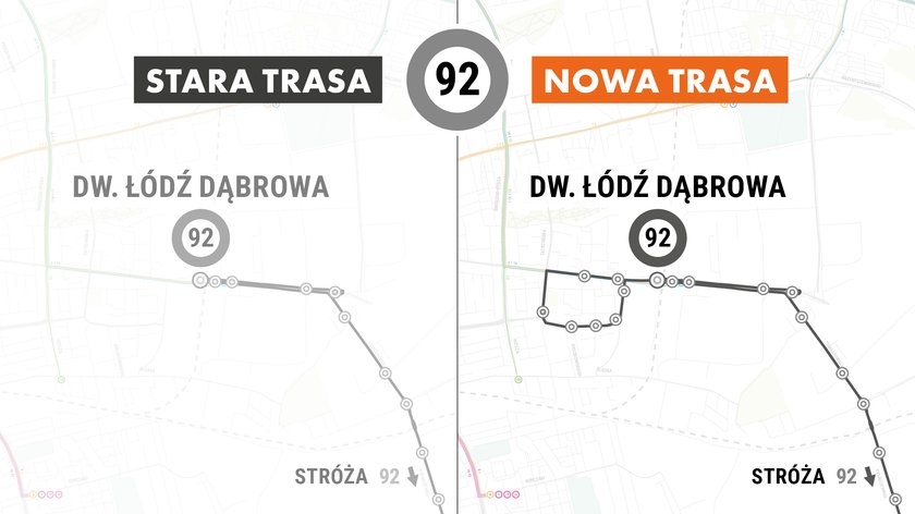 Zmiany tras autobusów i tramwajów MPK w Łodzi 2018