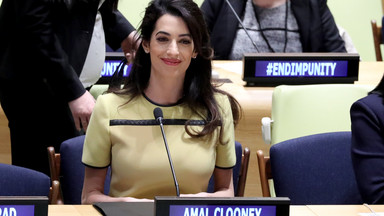 Dramatyczny apel Amal Clooney w ONZ