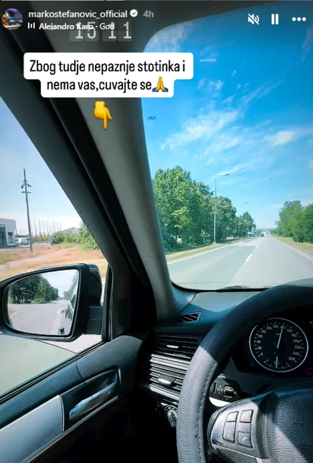 DEČKO SANJE GRUJIĆ ZA DLAKU IZBEGAO SMRT! Počastio se "MEČKOM", a onda ga PUKO ČUDO SPASILO nasred puta: "Mogao sam da se isprevrćem!" (FOTO)