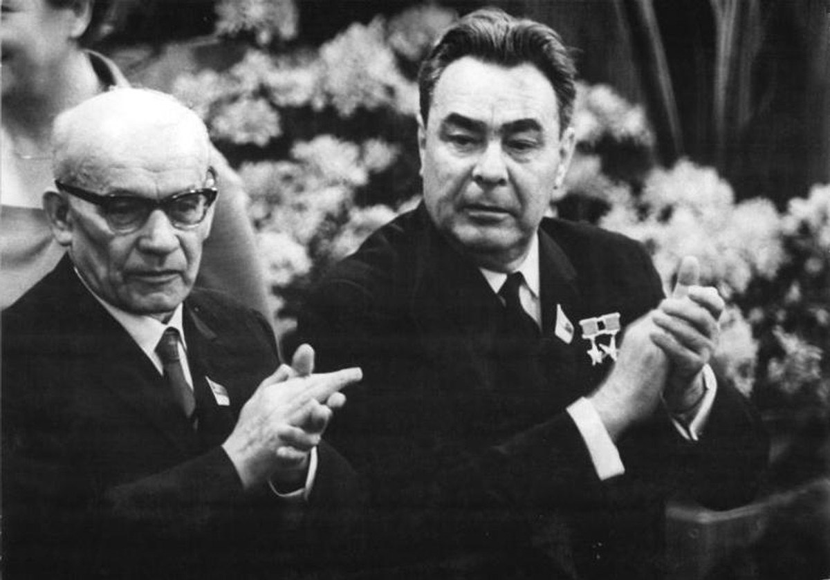 Władysław Gomułka i Leonid Breżniew