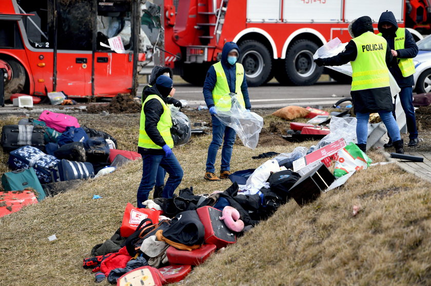 Wypadek ukraińskiego autokaru. Zarzuty dla kierowcy 