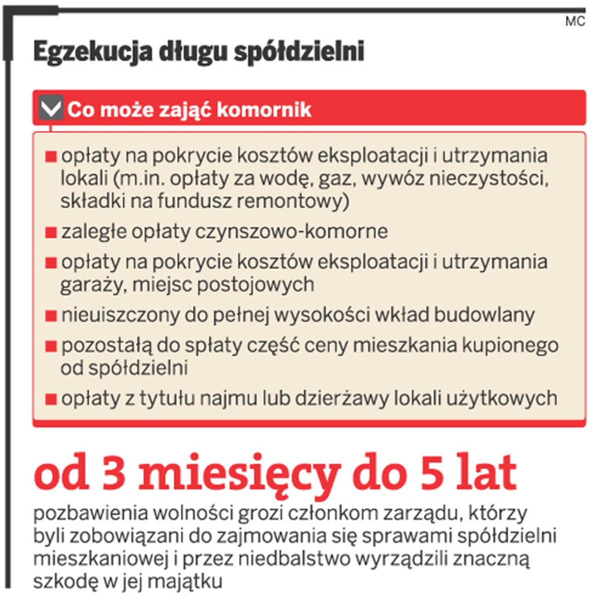 Egzekucja długu spółdzielni