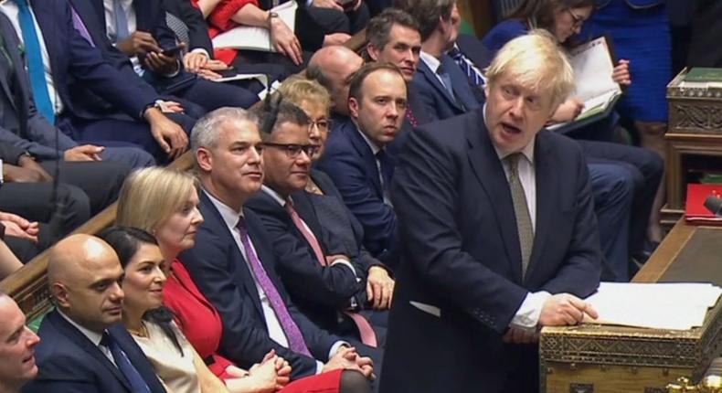 Boris Johnson Parliament frontbench Cabinet