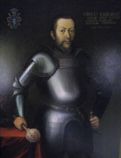 Hetman wielki koronny Mikołaj Kamieniecki (1460-1515), zwycięzca spod Łopuszna (obraz z epoki, fot. Mathiasrex Maciej Szczepańczyk, opublikowano na licencji Creative Commons Uznanie autorstwa 3.0).