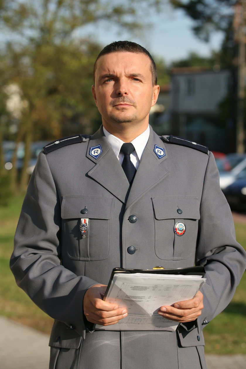 Komisarz Robert Szumiata, rzecznik śródmiejskiej policji