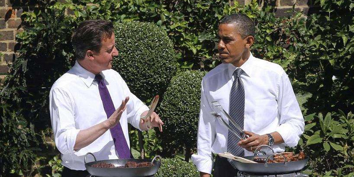 Obama serwował kiełbaski
