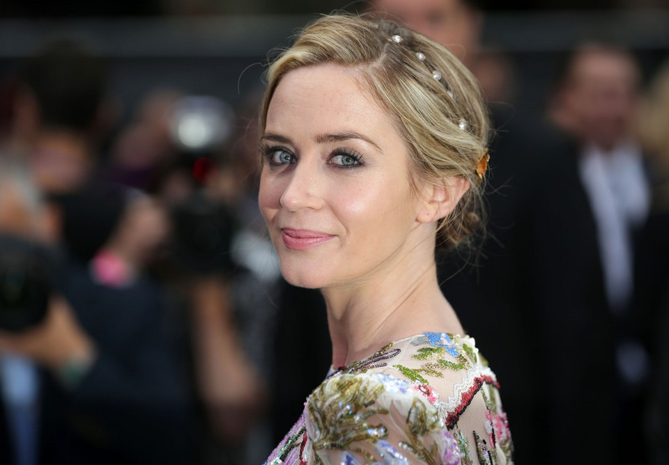 Emily Blunt na premierze filmu "Dziewczyna z pociągu"