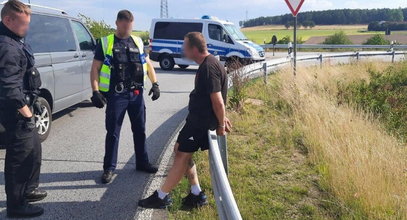 Policyjny pościg na niemieckiej autostradzie. W roli głównej auto na polskich numerach