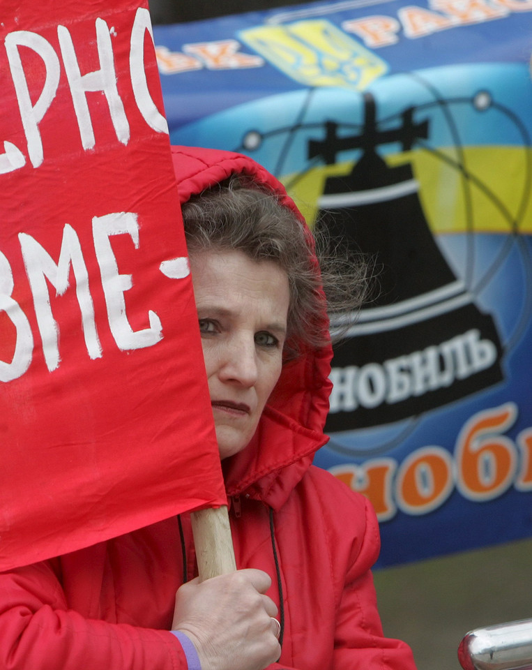 UKRAINA CZARNOBYL PROTEST