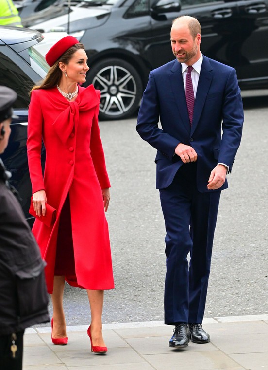 Księżna Kate zachwycała w czerwonej kreacji
