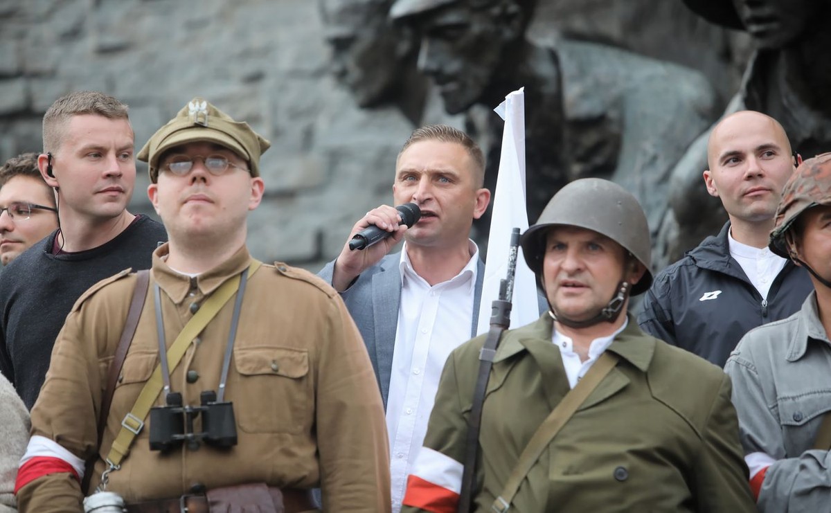 Prezes Stowarzyszenia Marsz Niepodległości Robert Bąkiewicz