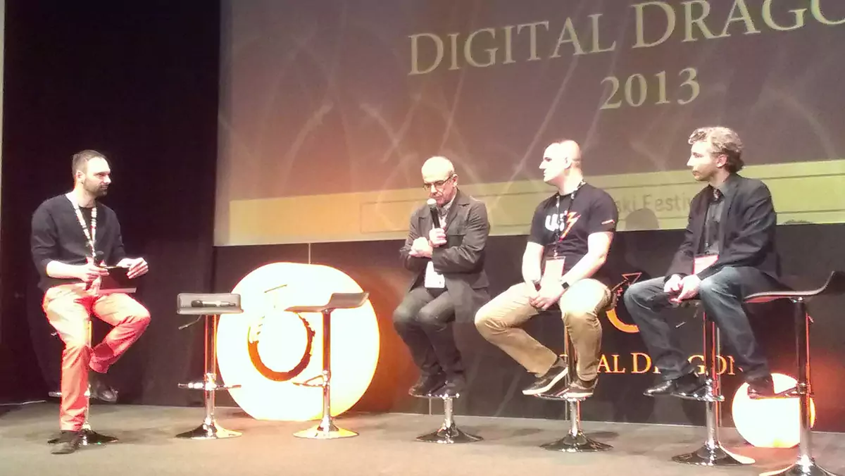 Digital Dragons 2013, drugi od lewej Sławomir Idziak