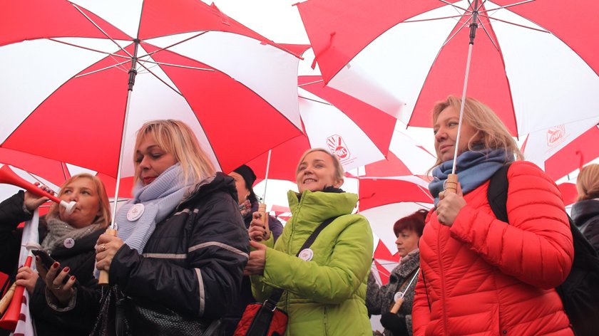 Protestowali przeciw reformie PiS