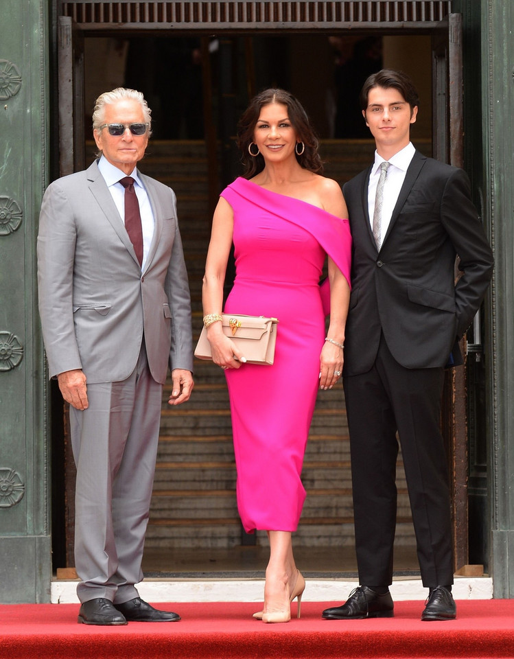 Michael Douglas, Catherine Zeta-Jones i Dylan Michael Douglas